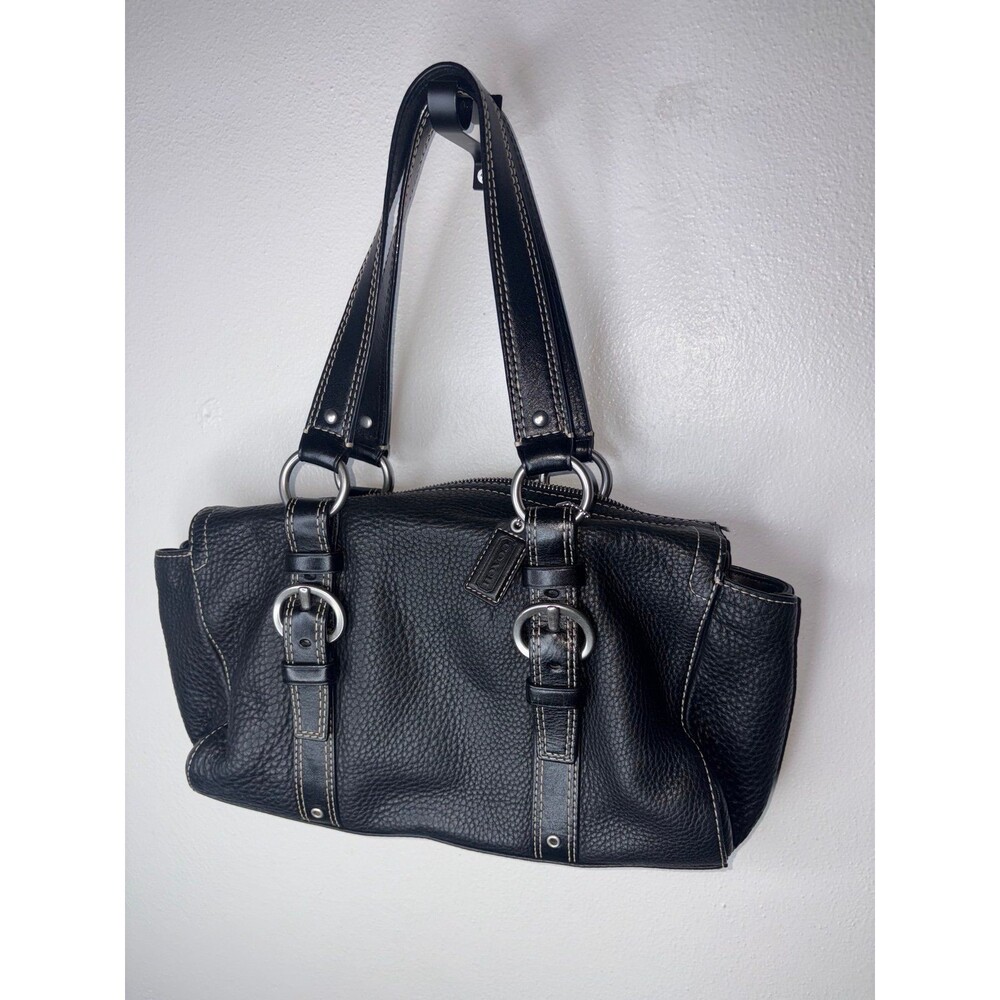COACH Chelsea Tote Handbag Pebbled Leather Black
